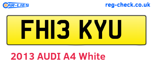 FH13KYU are the vehicle registration plates.