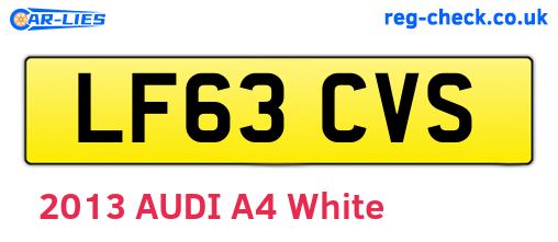 LF63CVS are the vehicle registration plates.