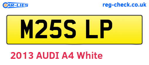 M25SLP are the vehicle registration plates.