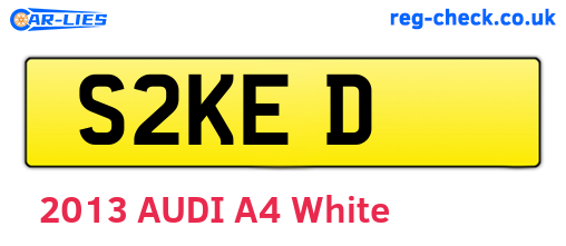 S2KED are the vehicle registration plates.