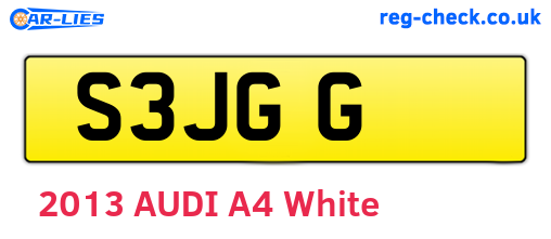 S3JGG are the vehicle registration plates.