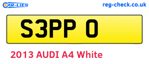 S3PPO are the vehicle registration plates.