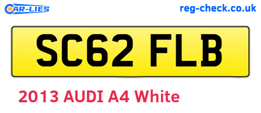SC62FLB are the vehicle registration plates.