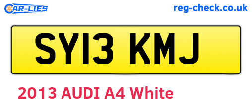 SY13KMJ are the vehicle registration plates.