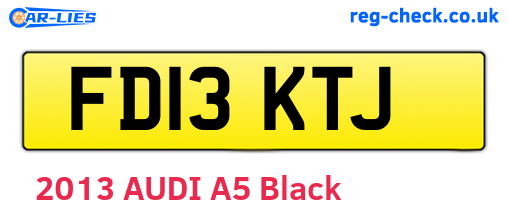 FD13KTJ are the vehicle registration plates.