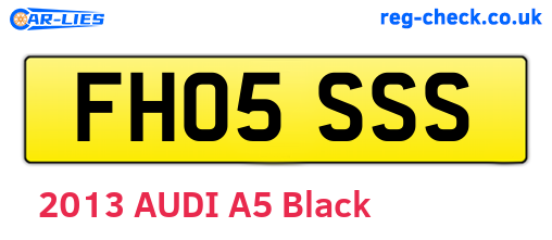 FH05SSS are the vehicle registration plates.