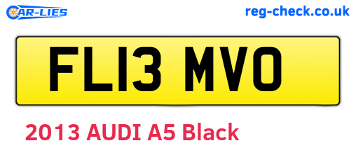 FL13MVO are the vehicle registration plates.