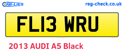 FL13WRU are the vehicle registration plates.