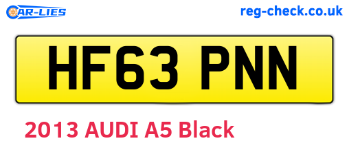HF63PNN are the vehicle registration plates.