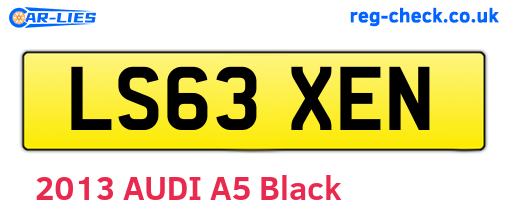 LS63XEN are the vehicle registration plates.