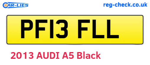PF13FLL are the vehicle registration plates.