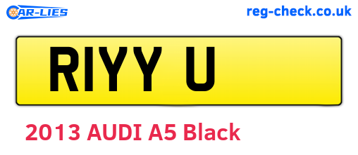 R1YYU are the vehicle registration plates.