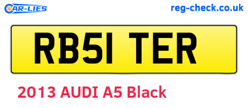 RB51TER are the vehicle registration plates.