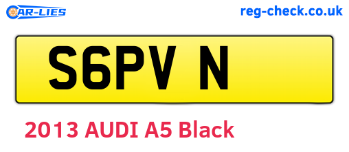 S6PVN are the vehicle registration plates.
