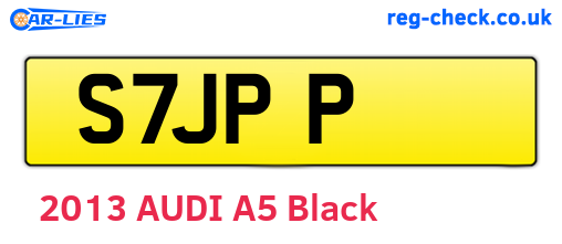 S7JPP are the vehicle registration plates.