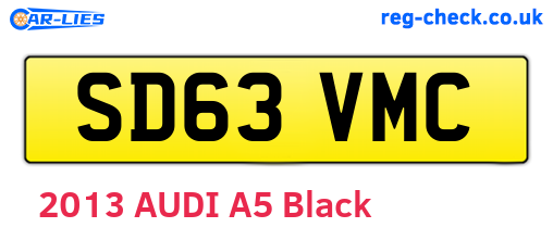 SD63VMC are the vehicle registration plates.