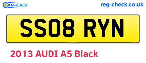 SS08RYN are the vehicle registration plates.