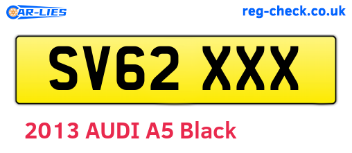 SV62XXX are the vehicle registration plates.