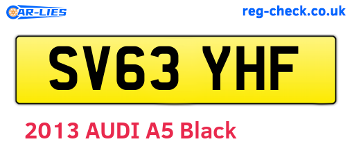 SV63YHF are the vehicle registration plates.