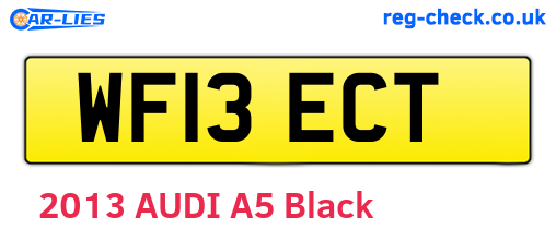 WF13ECT are the vehicle registration plates.
