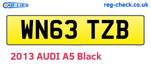 WN63TZB are the vehicle registration plates.