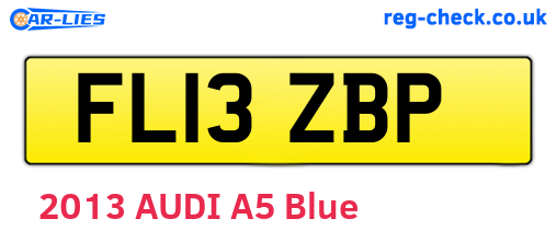 FL13ZBP are the vehicle registration plates.