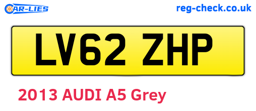 LV62ZHP are the vehicle registration plates.
