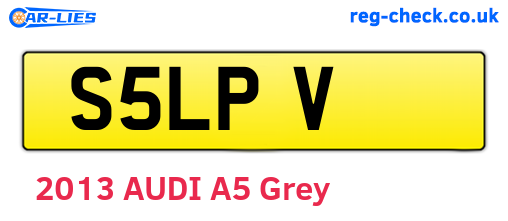 S5LPV are the vehicle registration plates.