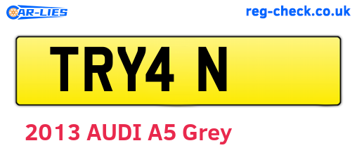 TRY4N are the vehicle registration plates.