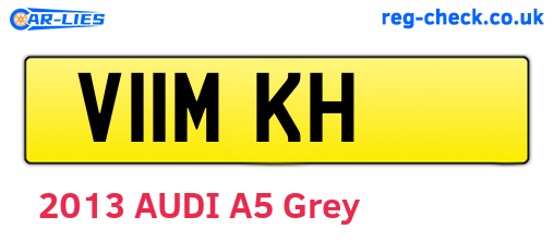V11MKH are the vehicle registration plates.