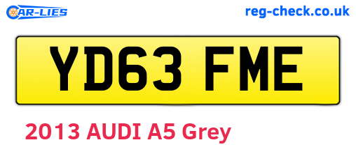 YD63FME are the vehicle registration plates.