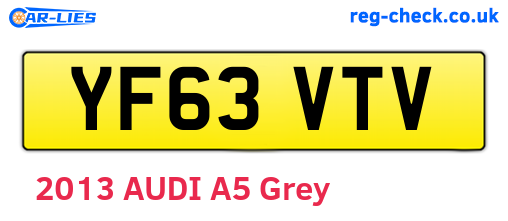 YF63VTV are the vehicle registration plates.