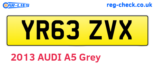 YR63ZVX are the vehicle registration plates.