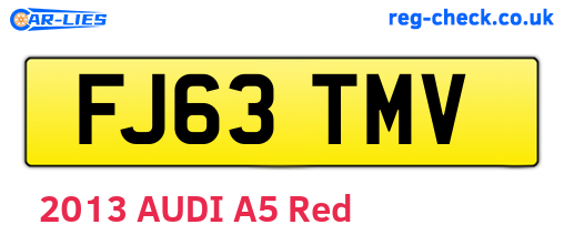 FJ63TMV are the vehicle registration plates.