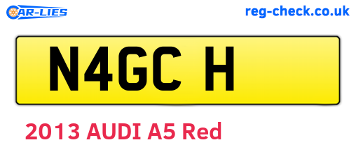 N4GCH are the vehicle registration plates.