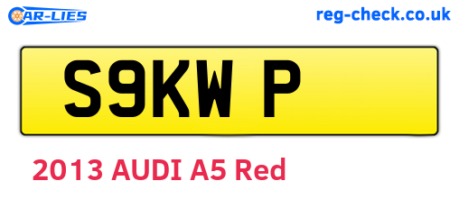 S9KWP are the vehicle registration plates.