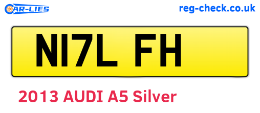 N17LFH are the vehicle registration plates.