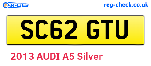 SC62GTU are the vehicle registration plates.