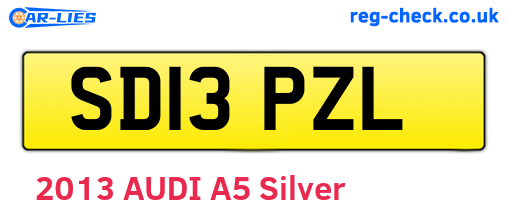 SD13PZL are the vehicle registration plates.