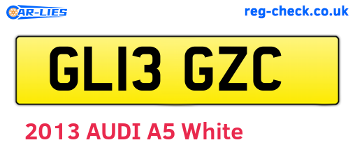 GL13GZC are the vehicle registration plates.