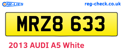 MRZ8633 are the vehicle registration plates.