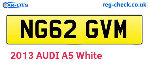 NG62GVM are the vehicle registration plates.