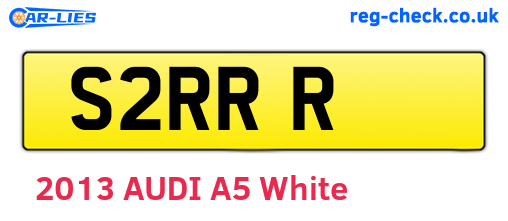 S2RRR are the vehicle registration plates.