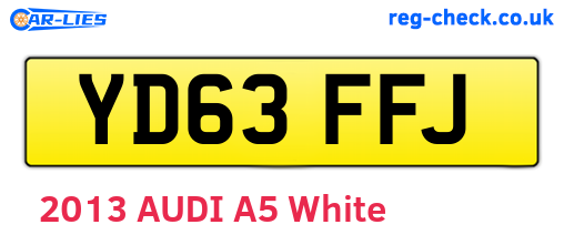 YD63FFJ are the vehicle registration plates.