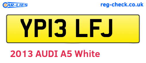 YP13LFJ are the vehicle registration plates.