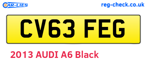 CV63FEG are the vehicle registration plates.