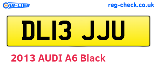 DL13JJU are the vehicle registration plates.