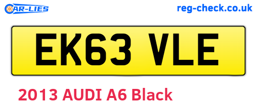 EK63VLE are the vehicle registration plates.