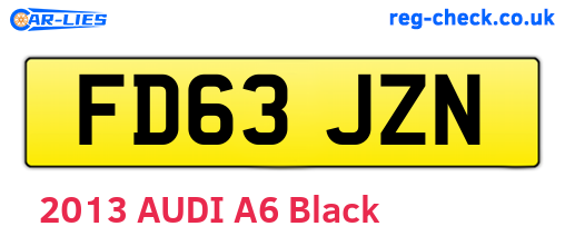 FD63JZN are the vehicle registration plates.