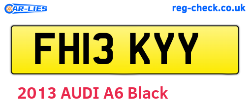 FH13KYY are the vehicle registration plates.